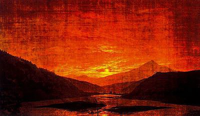 Caspar David Friedrich: Mountainous River Landscape