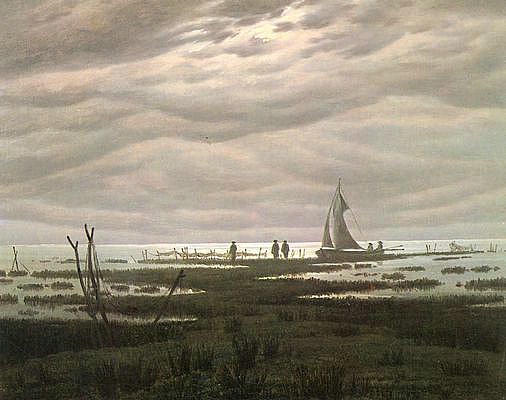Caspar David Friedrich: Evening at Baltic Sea