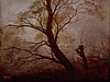 Caspar David Friedrich: Stromy v záři měsíce