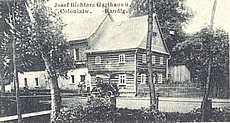 Veselé, hostinec a koloniál
Josef Richters Gasthaus u. Colonialw. Handlg.