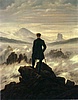 Caspar David Friedrich: Poutník nad mořem mlh, 1818.

