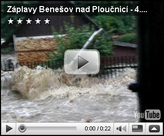 Povodeň Benešov - video 1